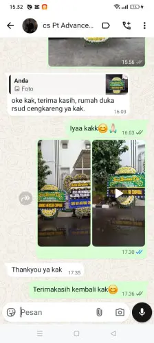 Testimonial Papan Bunga Pernikahan cimenga