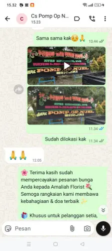 Testimonial Papan Bunga cimenga