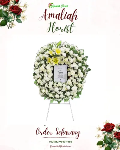 Krans Bunga Duka Cita cimenga